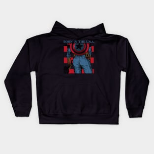 captain-america, music, classic rock, rbrow, civil war, winter soldier Kids Hoodie